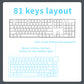 Darmoshark K8 Trio-mode Mechanical RGB gaming Keyboard With Gasket Mount structure & TFT display White Metcha Switch