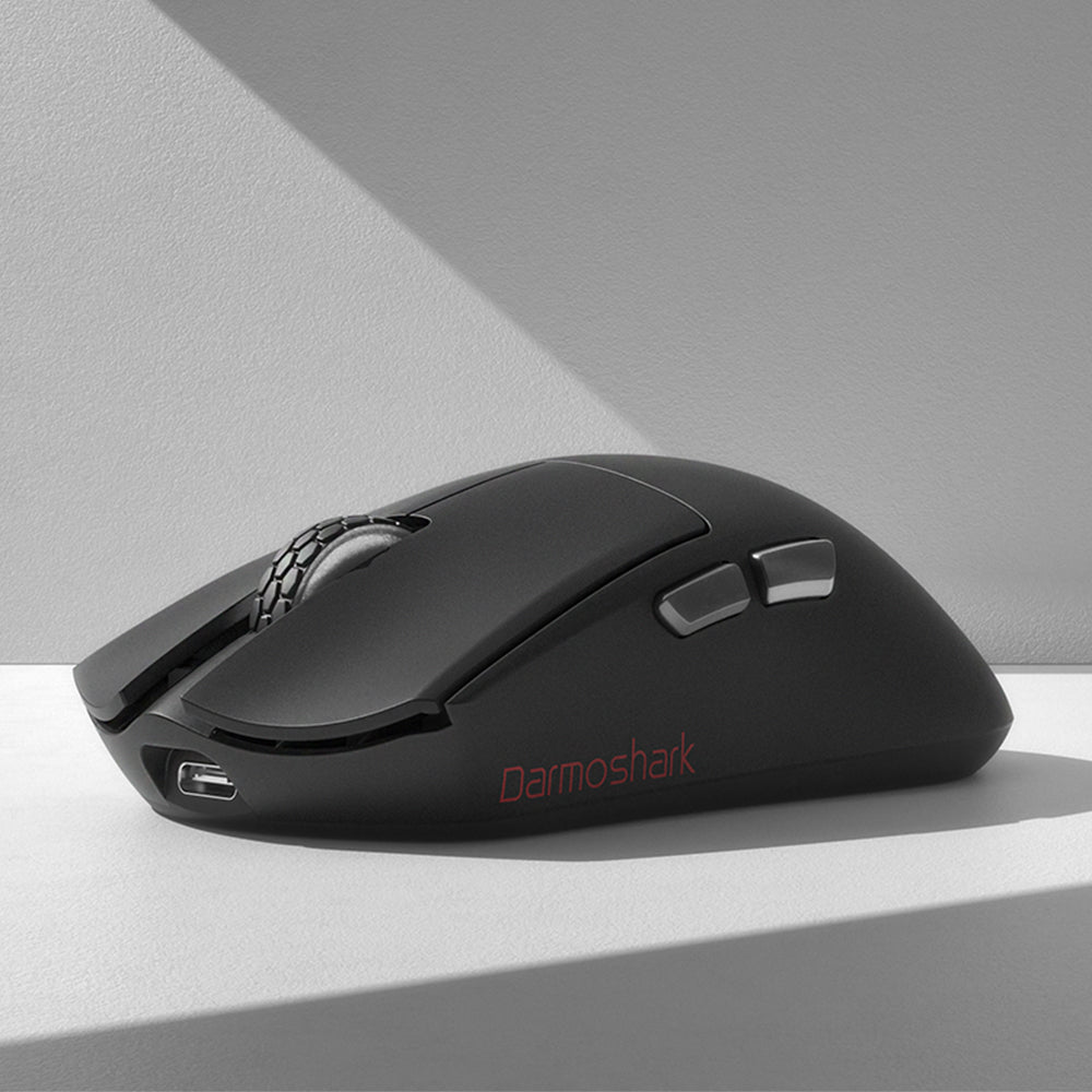 Darmoshark M3XS PRO ghostCat Trio-mode Light-weight 8K Polling rate Gaming Mouse Black