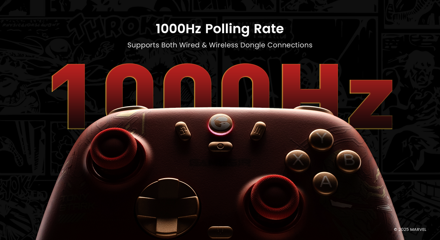 GameSir Nova 2 Lite Multiplatform Wireless Game Controller Iron Man Edition