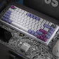 Darmoshark TOP75 Trio-mode Mechanical RGB gaming Keyboard With Top Mount structure & TFT display Black Silver Switch
