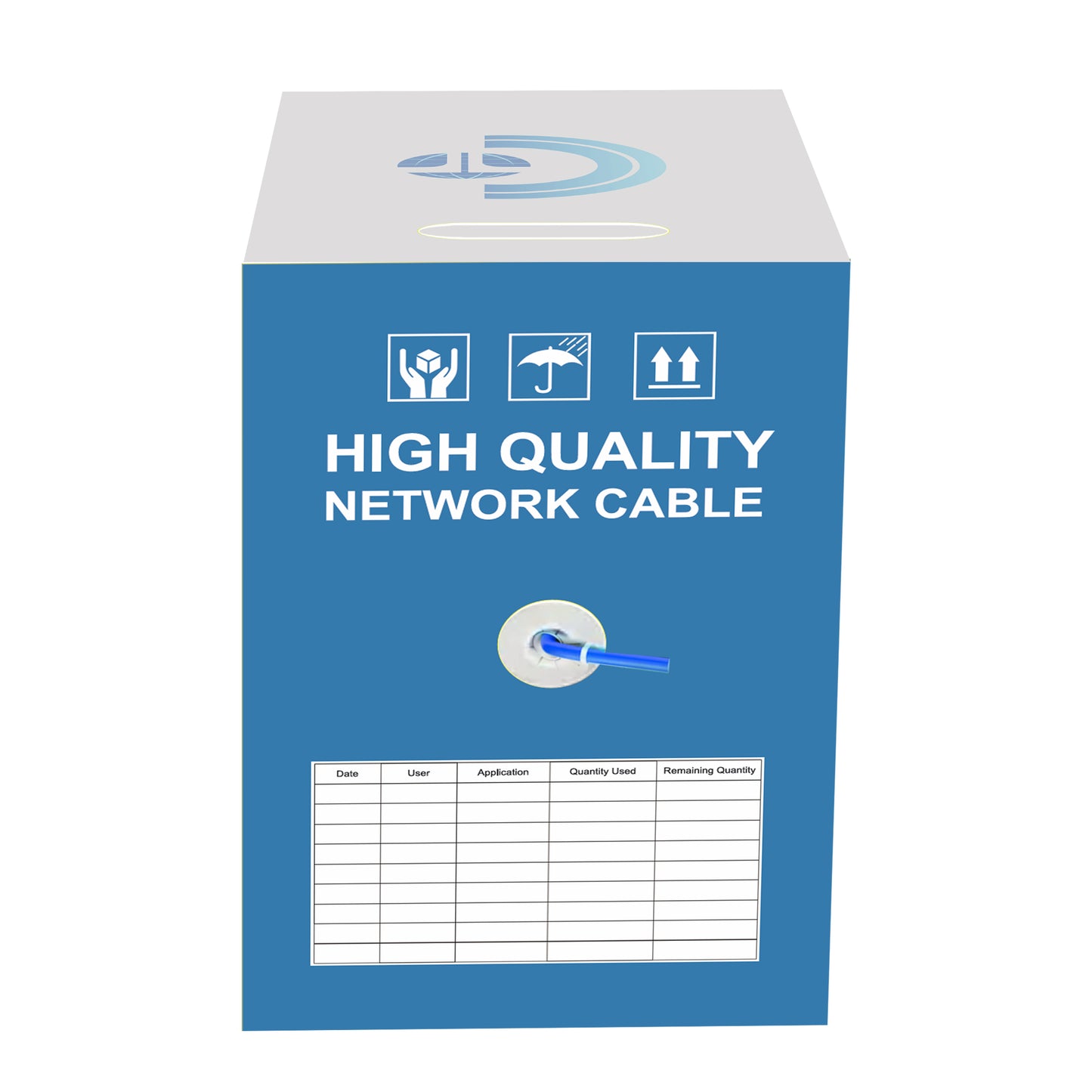 Cruxtec CAT6 UTP Ethernet Cable Reel Box with Solid Conductor 305m