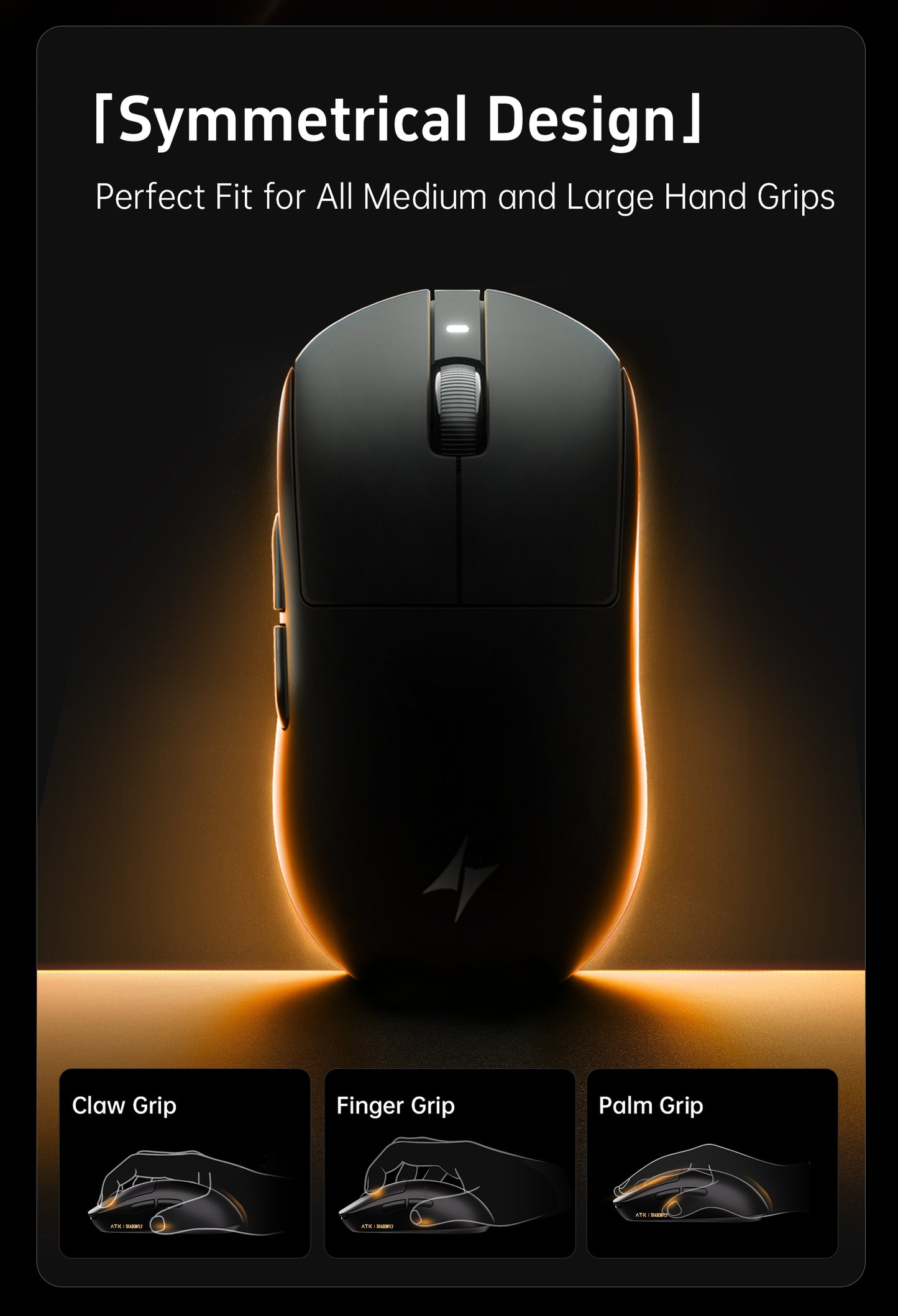 ATK Dragonfly A9 Series Lightweight Wireless Mouse