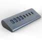 Cruxtec USB 3.2 Gen 2 7-Port Hub with PD 60W Output (Space Grey) AC3-4U3C1P-SG image 4