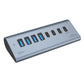 Cruxtec USB 3.2 Gen 2 7-Port Hub with PD 60W Output (Space Grey) AC3-4U3C1P-SG image 6