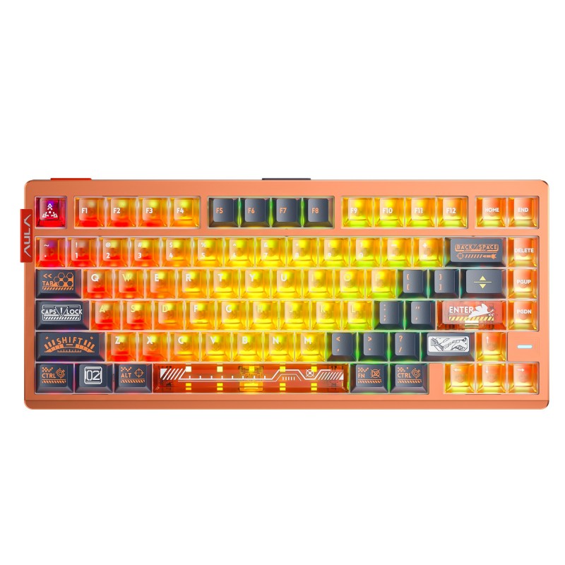 AULA AG75 Magnetic Switch Keyboard in Orange