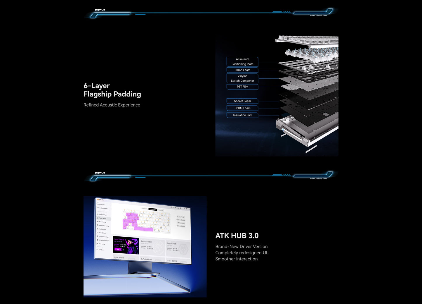 ATK RS7 V2 Aluminum Hall Effect Keyboard