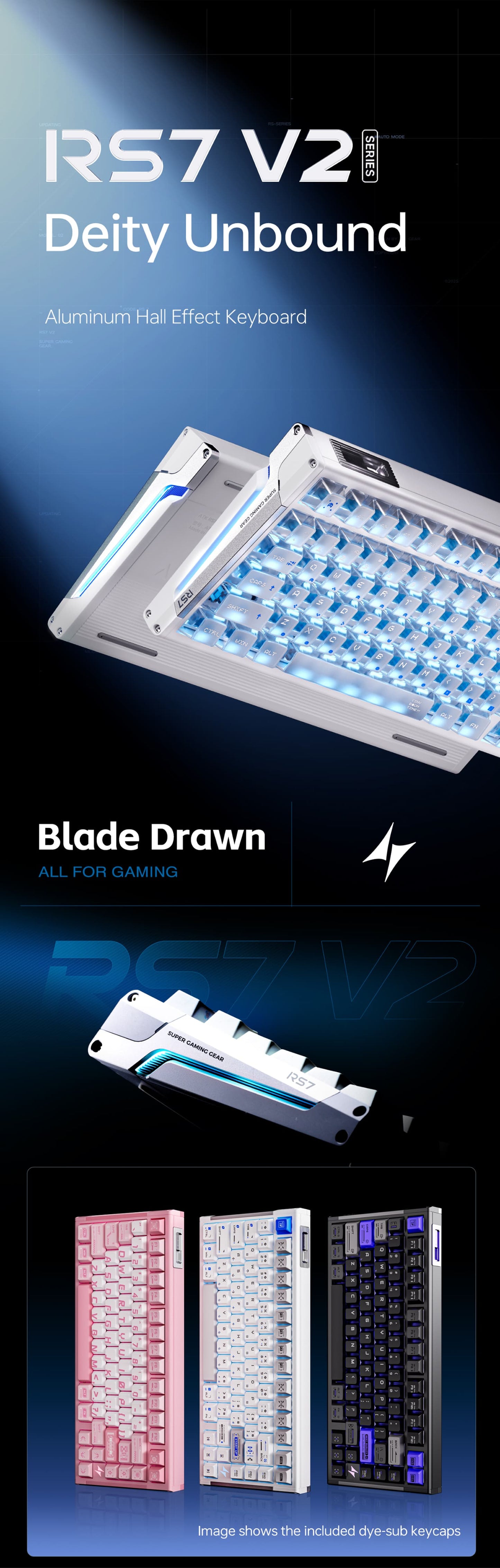 ATK RS7 V2 Aluminum Hall Effect Keyboard