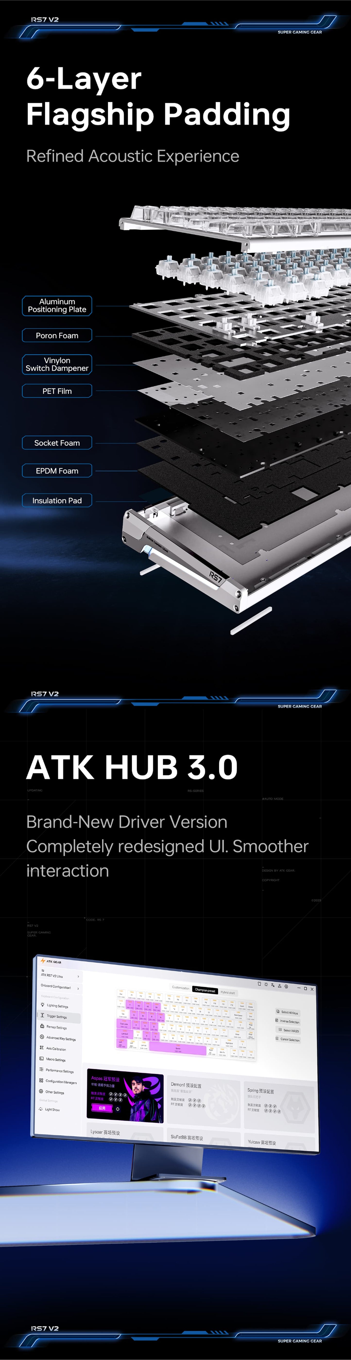 ATK RS7 V2 Aluminum Hall Effect Keyboard