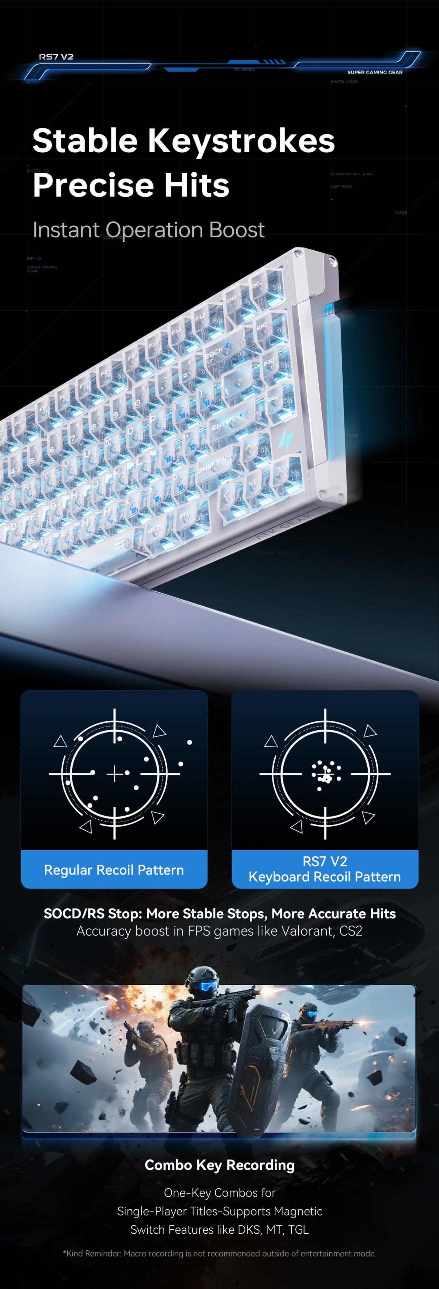 ATK RS7 V2 Aluminum Hall Effect Keyboard