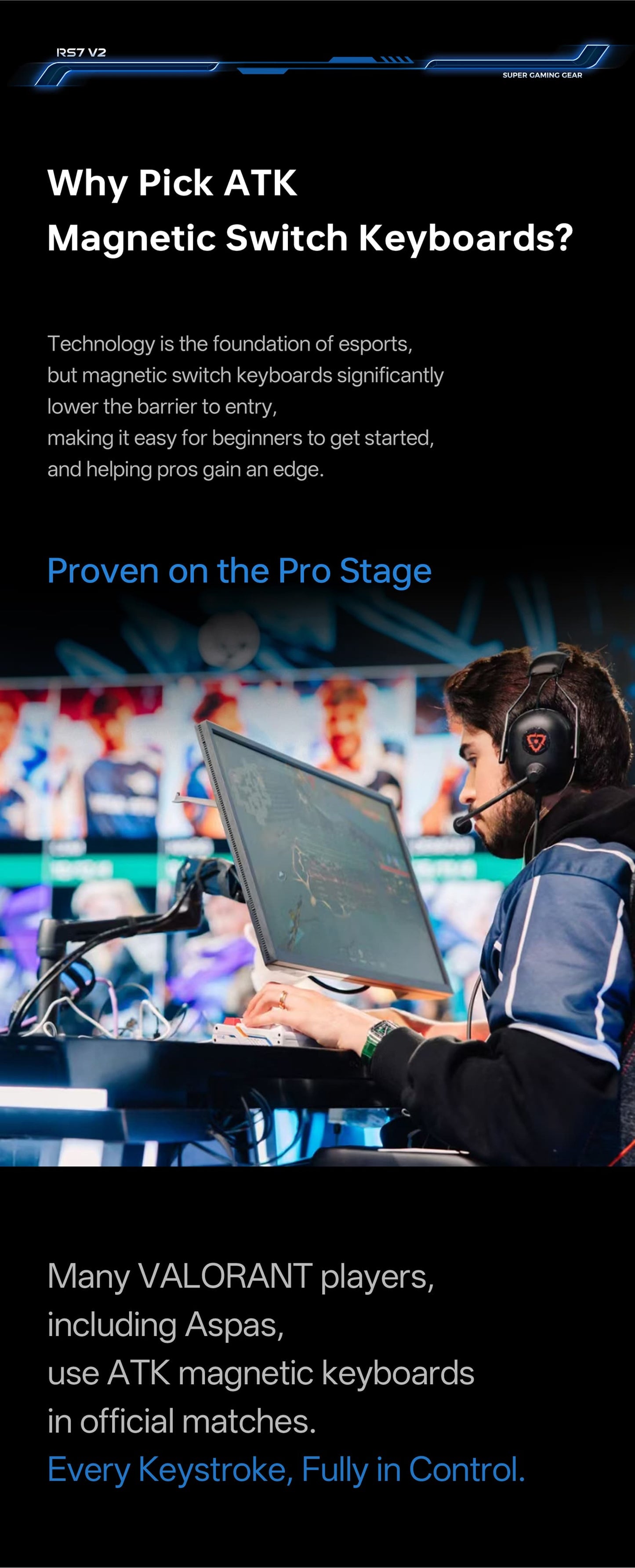 ATK RS7 V2 Aluminum Hall Effect Keyboard