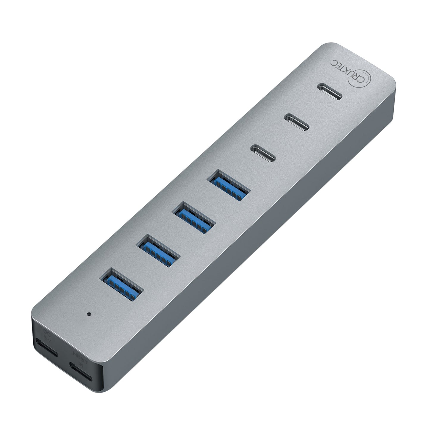 Cruxtec USB 3.1 Gen 1 7-Port Hub 5Gbps (Space Grey) AU3-4U3C-SG image 3