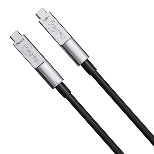 Cruxtec USB-C USB 3.2 Gen 2 Full-Feature 8K60Hz Active Optical Cable with PD 60W