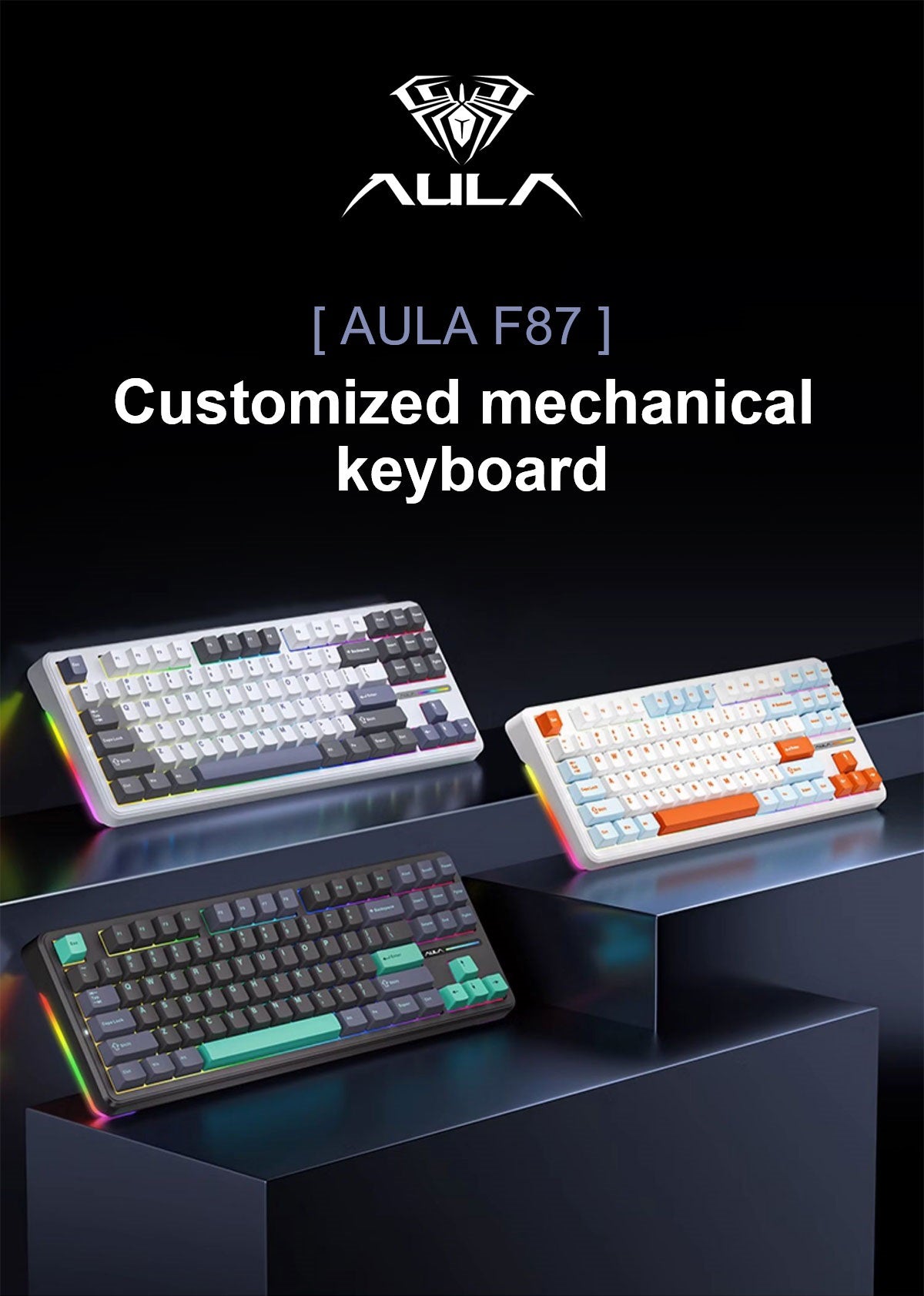 AULA F87 Gasket Mechanical Keyboard