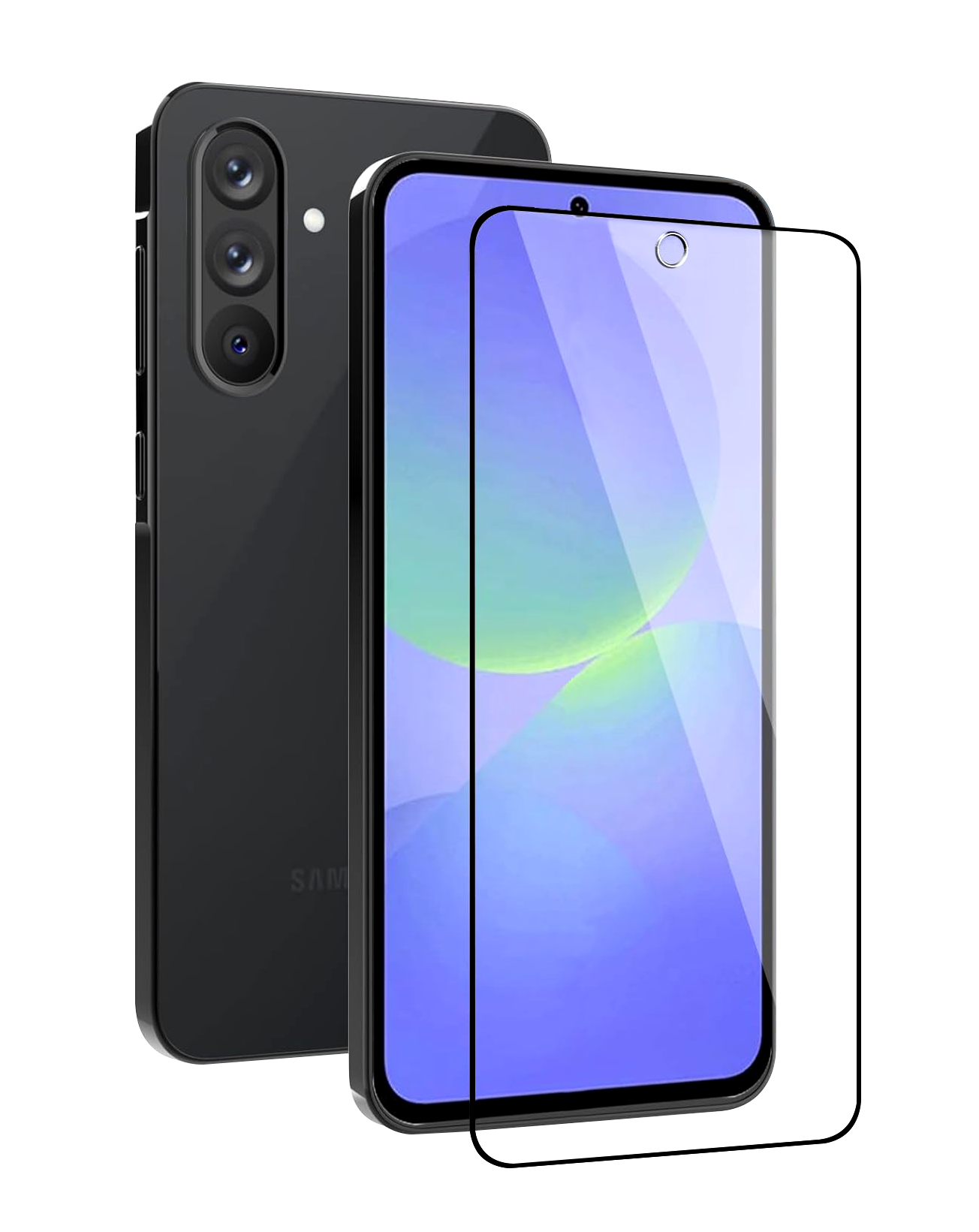 Rockrose Blackmirror Samsung A36/A56 2 Pack Premium Tempered Glass Screen Protector