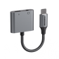 Rockrose USB-C to USB-C+3.5mm Adapter  (Phone Call & Music)