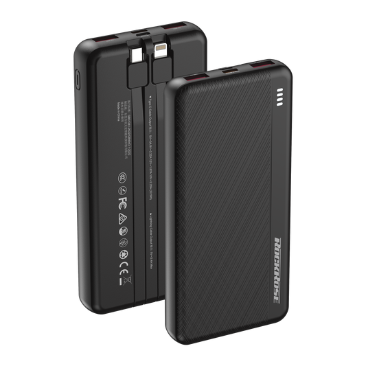 Rockrose PowerLink 10 Nova 10000mAh 20W PD&22.5W Quick Charge Power Bank Black