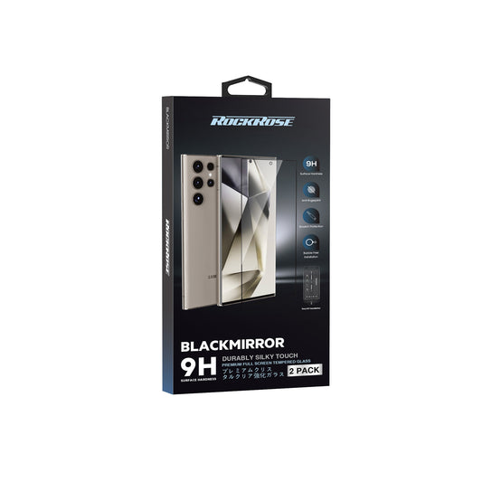 Rockrose Blackmirror S26 Ultra HD Clear Premium Tempered Glass Screen Protector 2 Pack