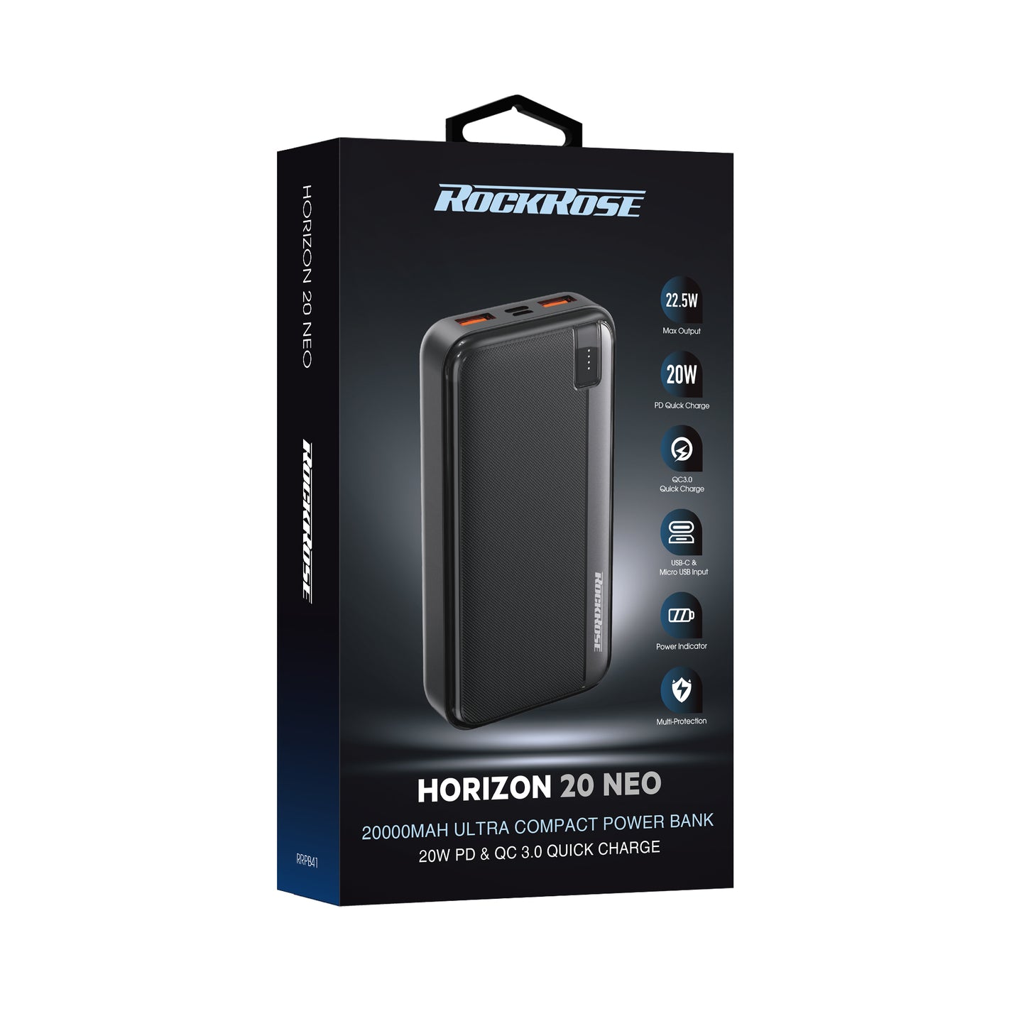 Rockrose Horizon 20 Neo 20000mAh PD Compatible 22.5W Max PowerBank