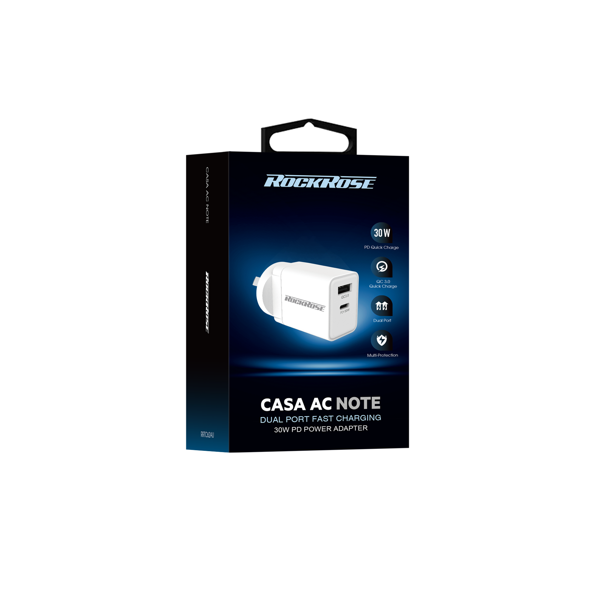 Rockrose Casa AC Note 30W PD & QC 3.0 Dual Port Power Adapter - product image 2