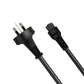 Cruxtec 3 Pin AU Male to Female IEC-C5 Power Cable