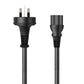 Cruxtec 3 Pin AU Male to Female IEC-C13 Power Cable 1.8m