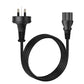 Cruxtec 3 Pin AU Male to Female IEC-C13 Power Cable 1.8m