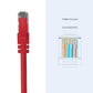 Cruxtec Cat6 Ethernet Cable Red