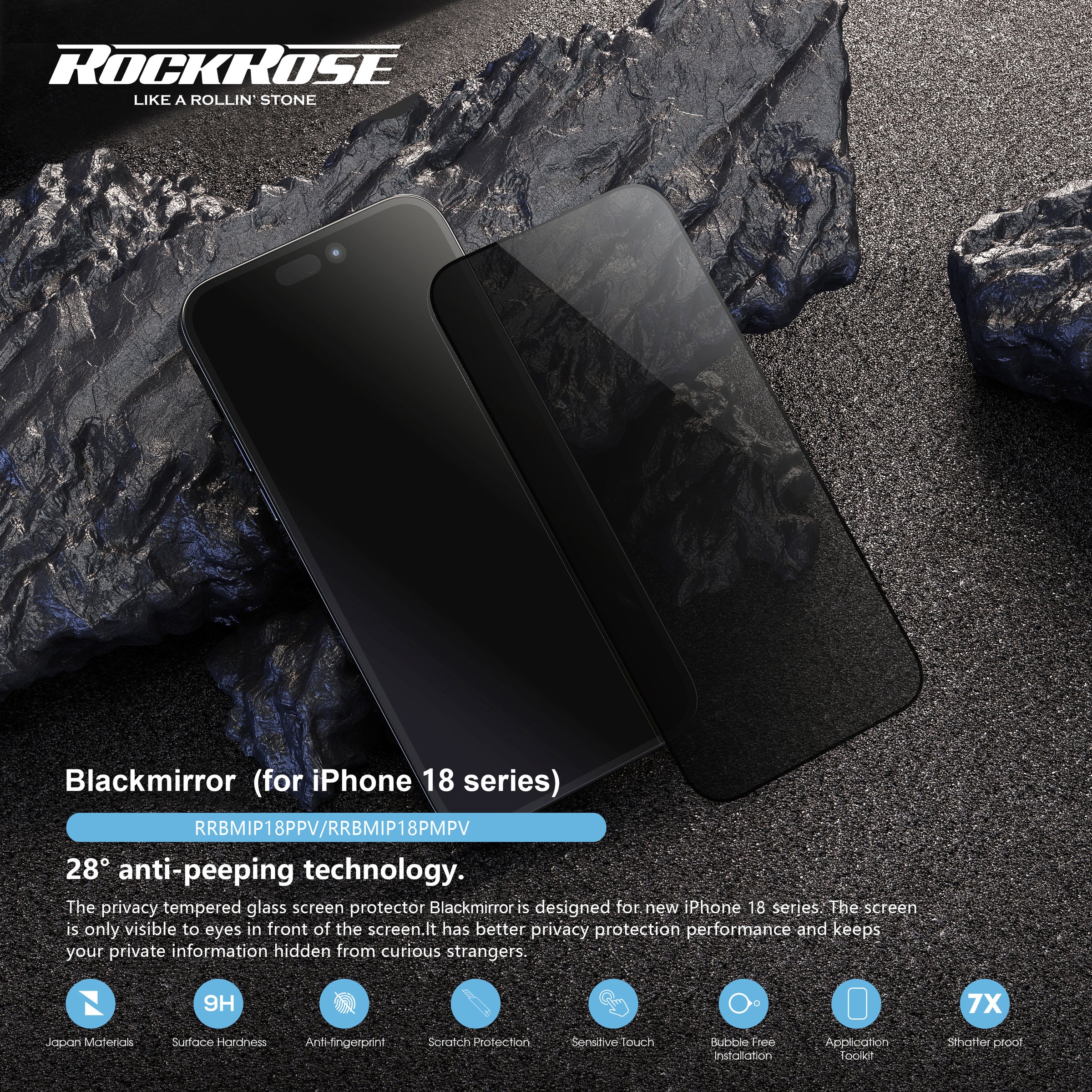 Rockrose Blackmirror iPhone 18 Series Privacy detail 1