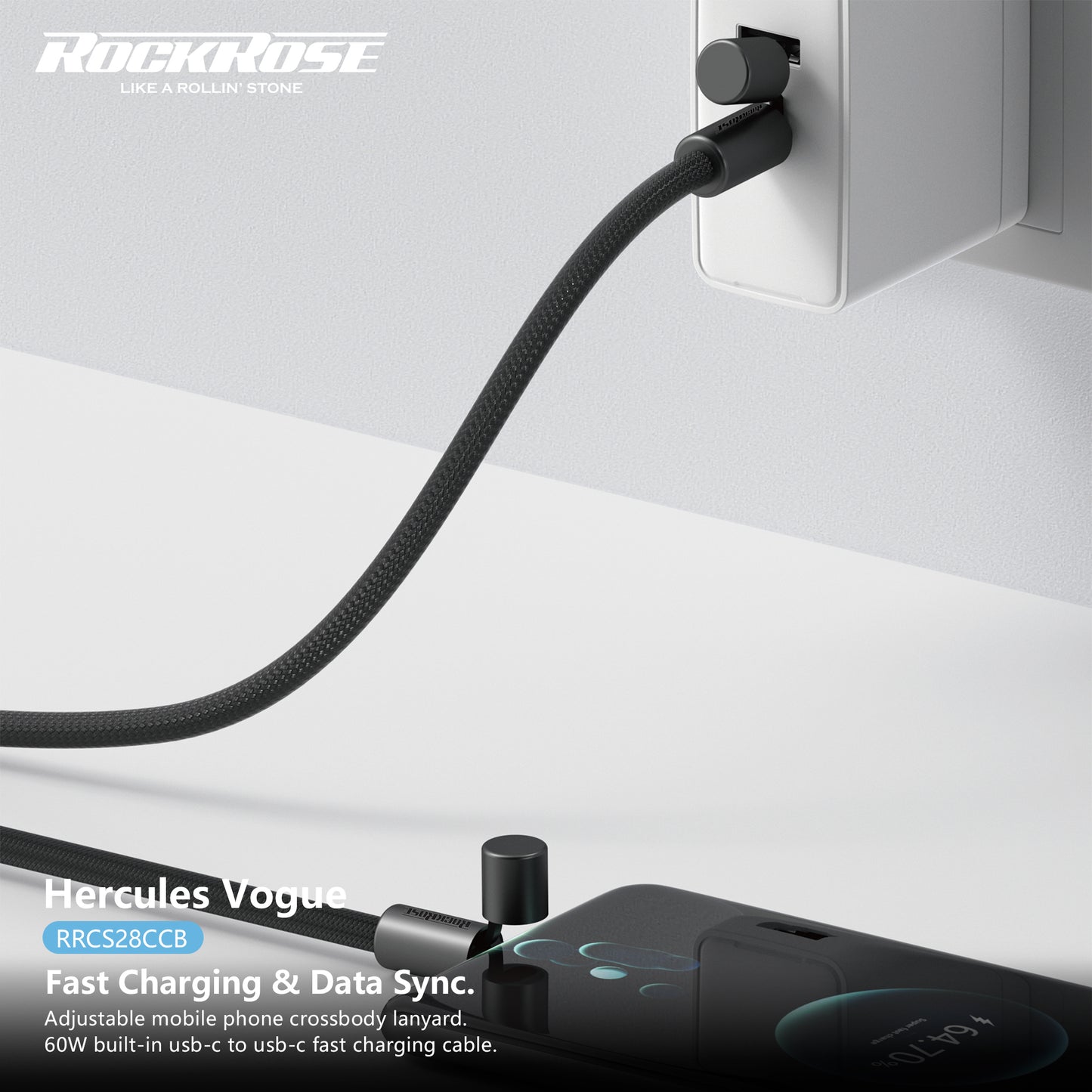 Rockrose Hercules Vogue 160CM Mobile Phone Adjustable Crossbody Lanyard