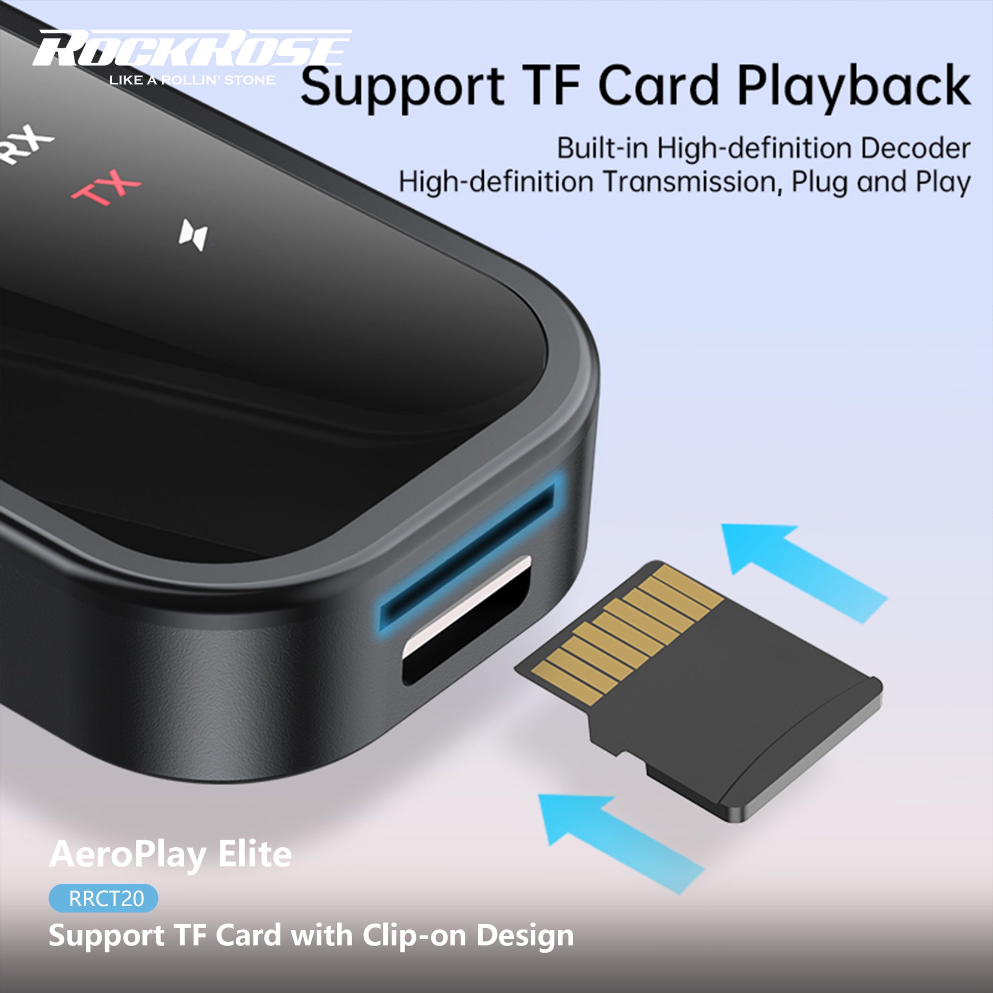 Rockrose AeroPlay Elite 2-in-1 Bluetooth Audio Transmitter/ Receiver - product image 4