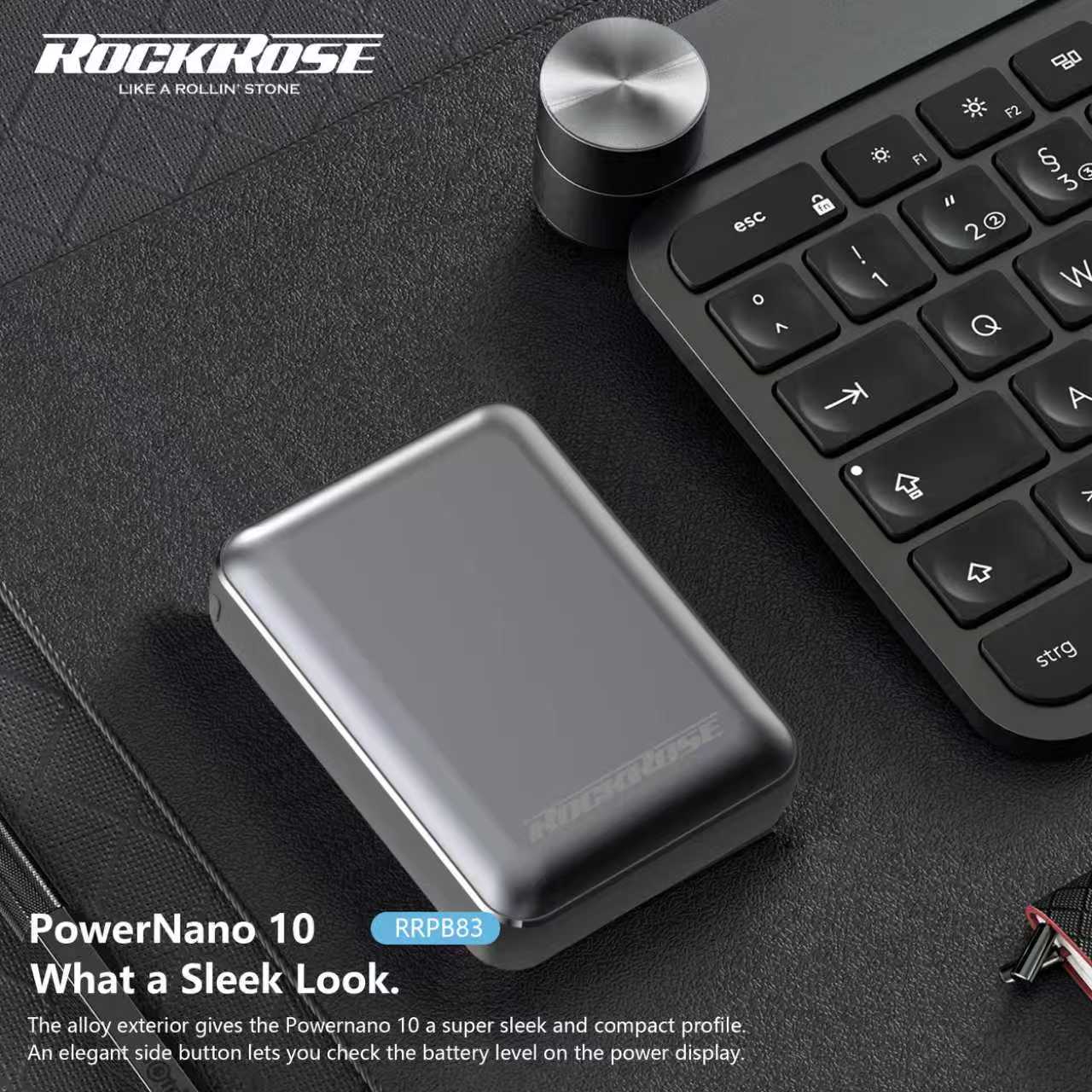 Rockrose PowerNano 10 10000mAh 20W PD&22.5W Ultra Compact Power Bank