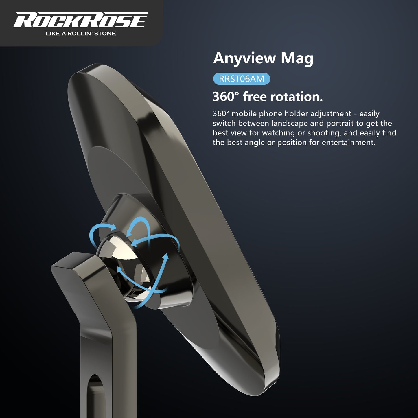 RockRose Anyview Mag Dashboard Mount Magnetic Phone Holder
