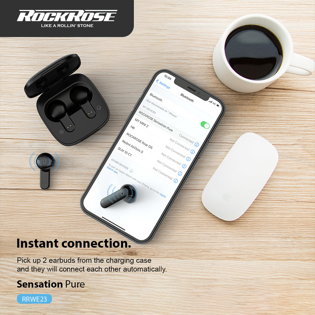 RockRose Sensation True Wireless Stereo Bluetooth Earbuds