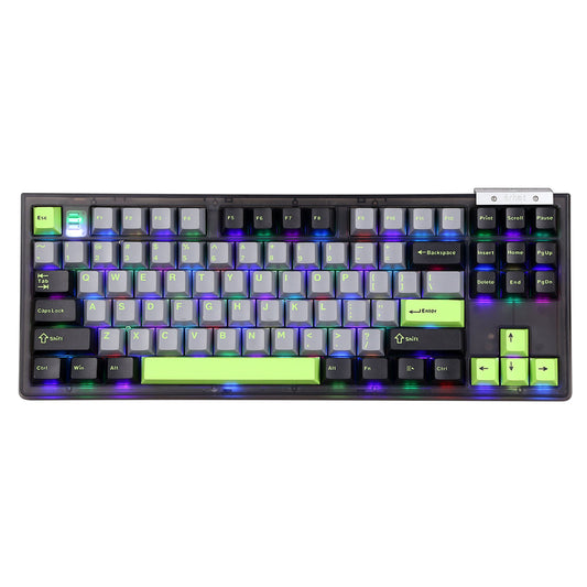 Darmoshark TOP87 Trio-mode Mechanical RGB gaming Keyboard With Top Mount structure Black Matcha Switch - product image 2