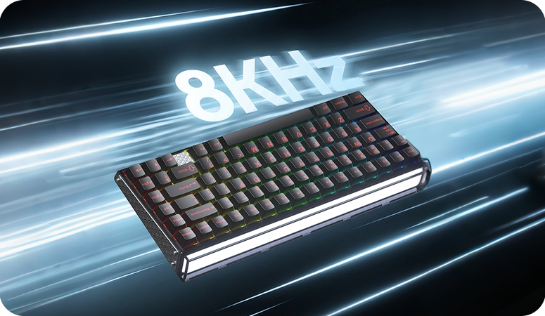 AULA HERO 75HE Black keyboard 8K polling performance