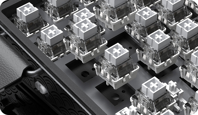 AULA HERO 75HE magnetic switch close-up