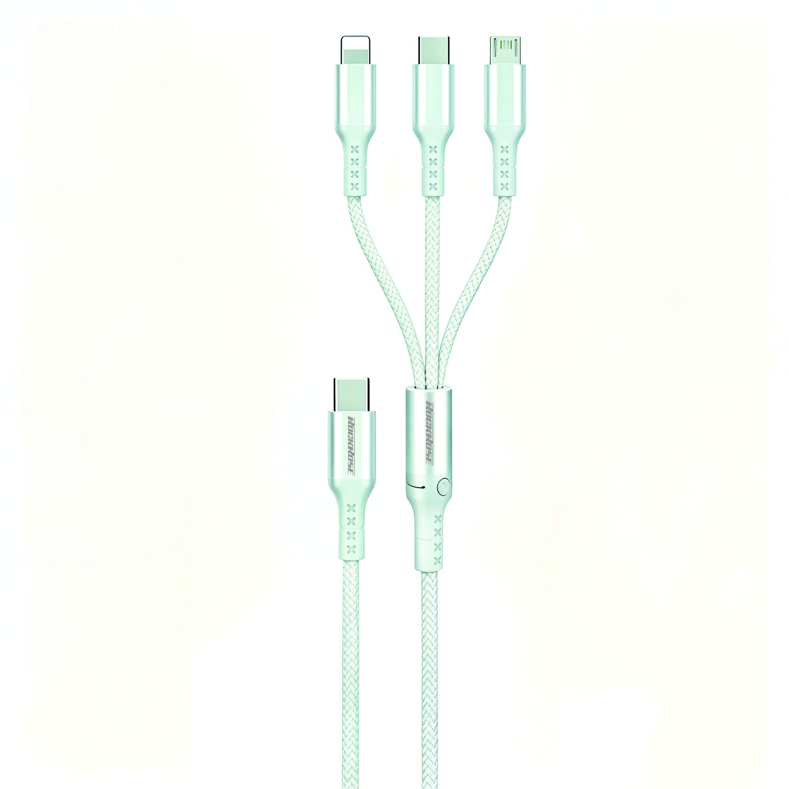 Rockrose Hercules Trident Pro RRCS26CP 3-in-1 charging cable product view