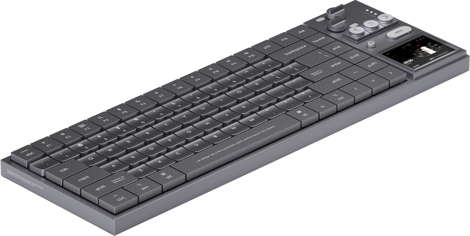 AULA NEOS75 keyboard angled view