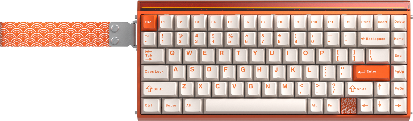 AULA HERO 75HE High-Performance Magnetic Switch Keyboard Orange - HERO75-O-LY