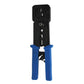Cruxtec NTEZ-100 RJ45 and RJ11/RJ12 crimping tool, reverse view