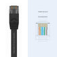Cruxtec CAT6 UTP Flat Ethernet Cable Black