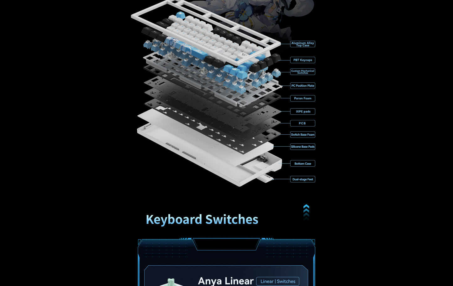 ATK VXE V75X/K Wireless Semi-Aluminum Mechanical Gaming Keyboard