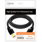 Cruxtec CAT8 40GbE SF/FTP Triple Shielding Ethernet Cable Black