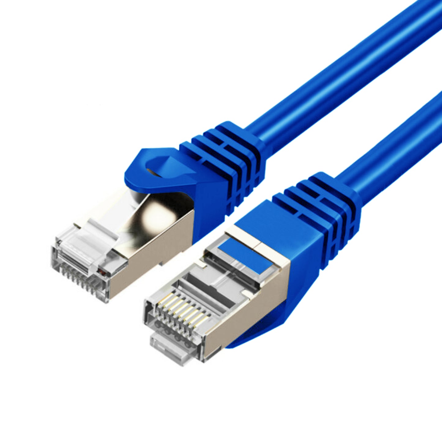 Cruxtec CAT7 10GbE SF/FTP Triple Shielding Ethernet Cable Blue
