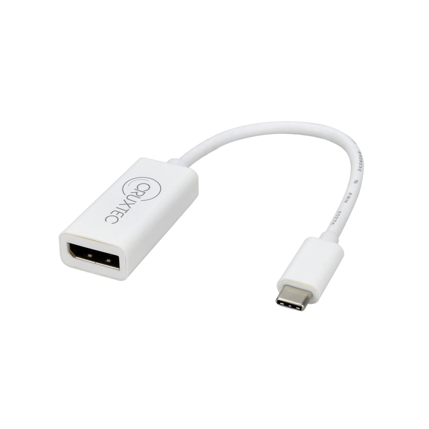 Cruxtec USB-C to Displayport Adapter 4K ( 3840x2160/60Hz ) , Support DisplayPort Alternate Mode.