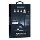 RockRose Acacia Max 1m 3A Max 3-In-1 Nylon Braided Charge-Only Cable
