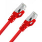Cruxtec CAT7 10GbE SF/FTP Triple Shielding Ethernet Cable Red